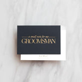Groomsman Thank you card - Black - Ooh Aah Invitations
